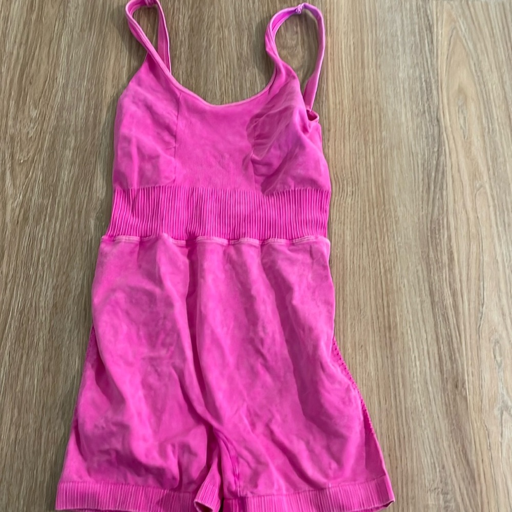 ZENANA L/XL unitard romper pink